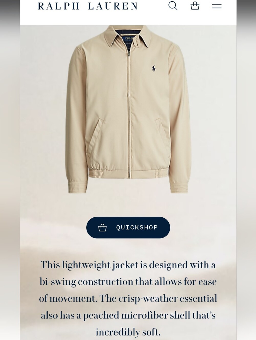 Size S Polo Jacket